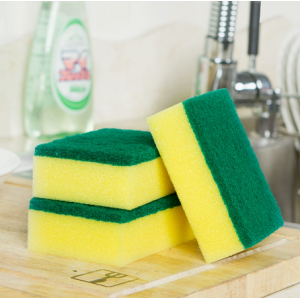 居家高密含砂海绵百洁布 厨房清洁洗碗绵海绵抹布